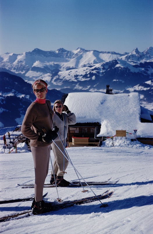 Skiers at Gstaad