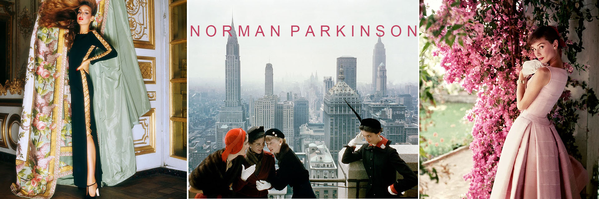 Norman Parkinson (1913-1990) was the Twentieth Century’s most celebrated fashion photographer. He pioneered epic storytelling in his images, taking portrait and fashion photography beyond the stiff formality of his predecessors and injecting an easy and casual elegance into the art. His photographs created the age of the supermodel and made him the photographer of choice for celebrities, artists, Presidents and Prime Ministers. He was a permanent fixture at historic moments photographing the British Royal Family, in private and public, as well as leading figures from the worlds of film, theatre, and music. Subjects include Audrey Hepburn, The Beatles, Twiggy, Grace Coddington, David Bowie, Iman, Jerry Hall and countless others. In a career that spanned seven decades, Parkinson dazzled the world and inspired his peers with sparkling inventiveness as a portrait and fashion photographer. Parkinson worked for a wide range of publications, notably Vogue, Harper’s Bazaar, Town & Country and other international magazines, which brought him worldwide recognition.