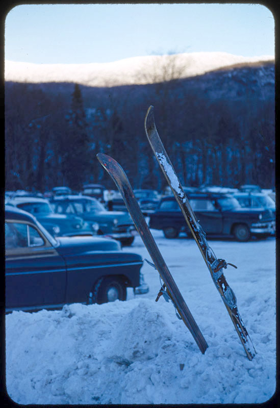 Skis In The Snow